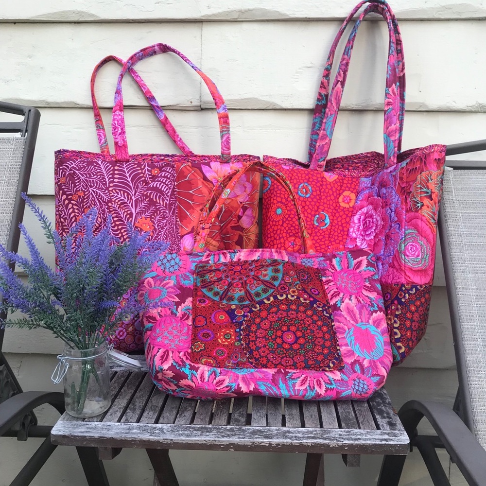 KAFFE FASSETT TOTE BAGS - Handmade 💜